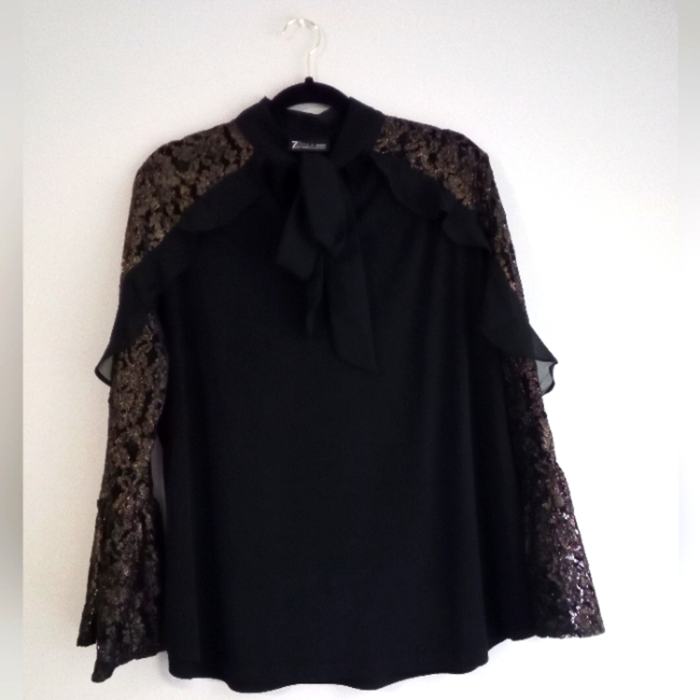 7th AVENUE LACE BELL-SLEEVES BLOUSE SIZE XL